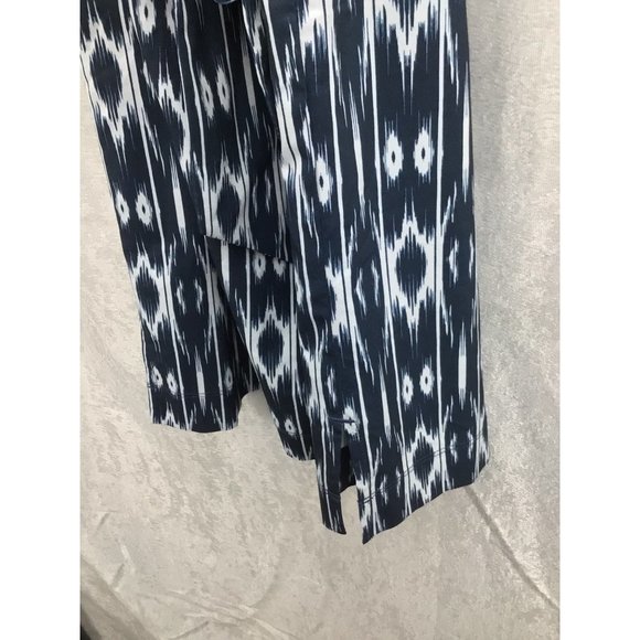 Athleta Ikat Strapless Anywhere Dress Size 2 Blue/White - Picture 11 of 11
